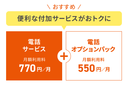 auひかり　電話サービスオプション