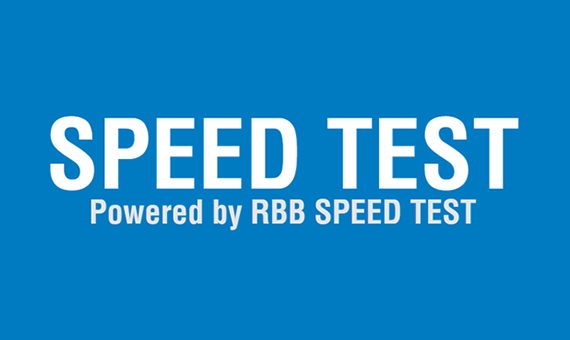 SPEED TEST　Powered by RBB SPEED TEST