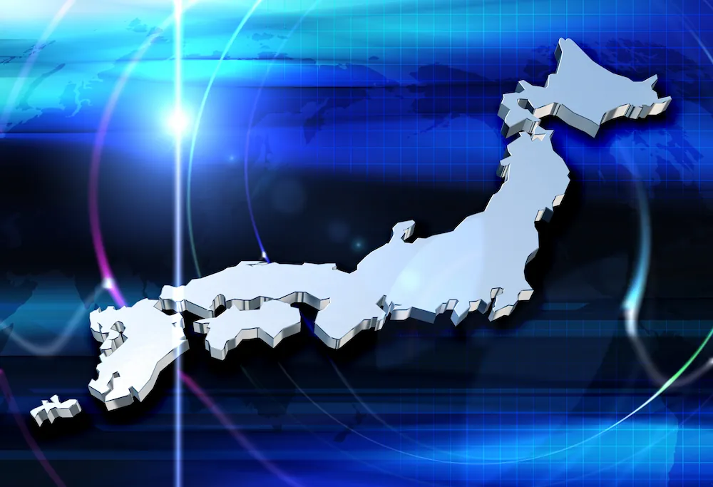 光回線と全国のイメージ図