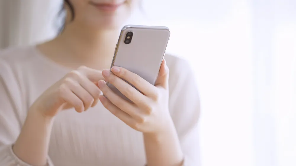 スマートフォンでインターネット接続
