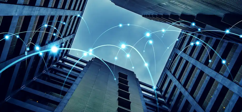 マンションや建物をつなぐインターネット回線のイメージ画像
